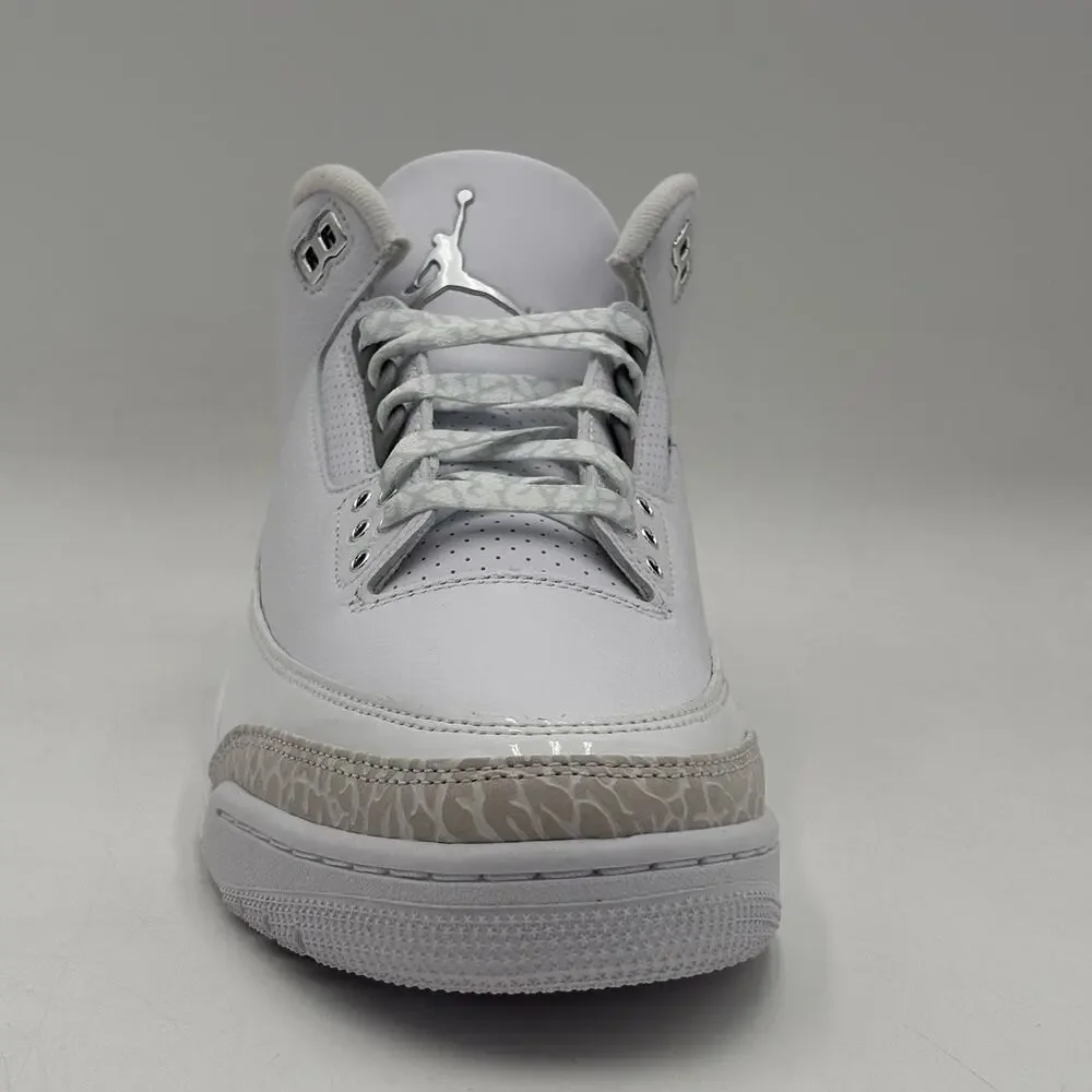 Jordan Air Jordan 3 Retro White Silver Sneakers CT8532 111 Mens Size 10.5 NEW